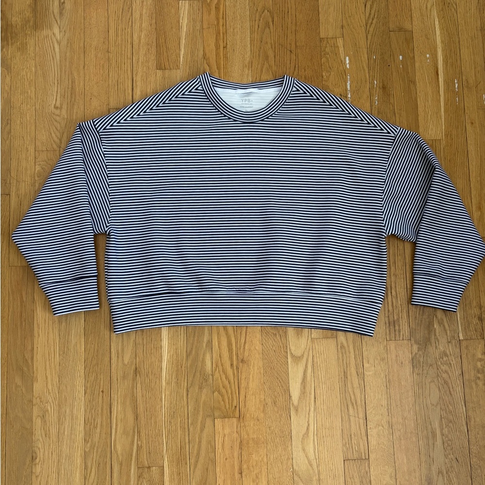 YPB neoKNIT Striped Crew Sweatshirt - Picture 3 of 7